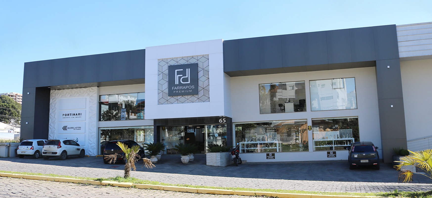 Arte da fachada da loja